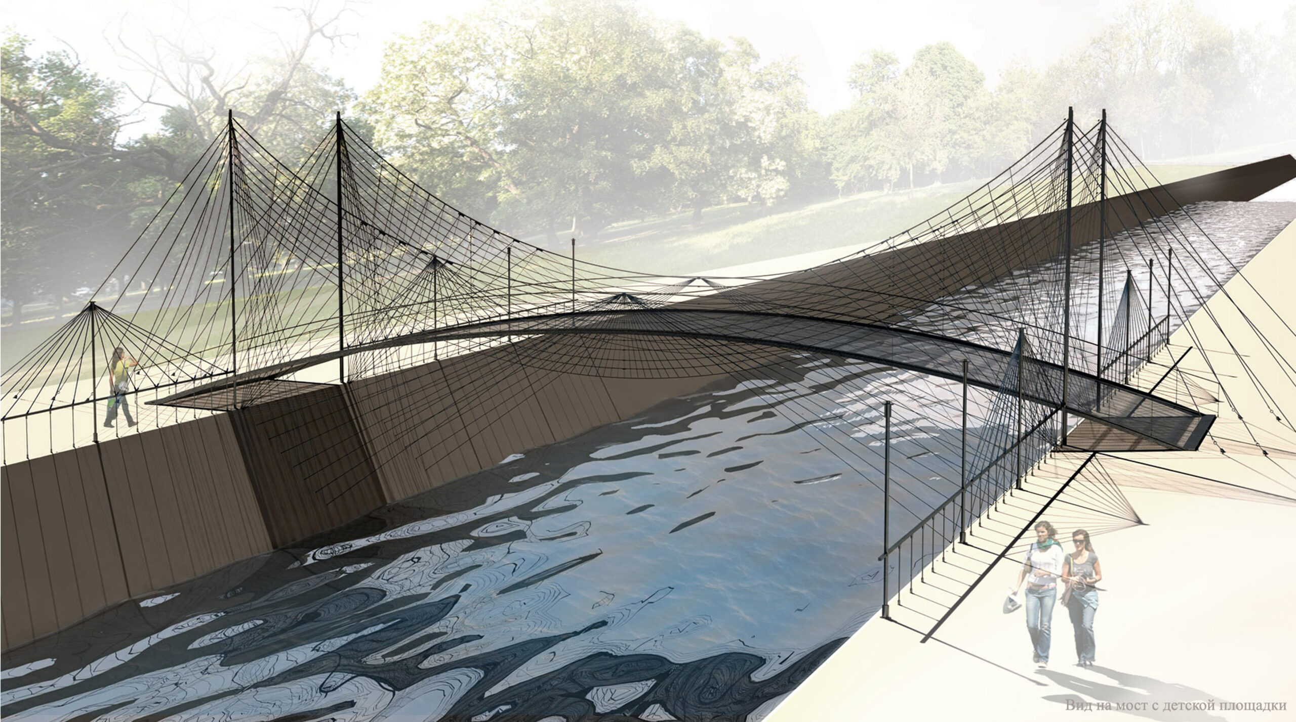 Фото 20 — Развитие инфраструктуры: строительство моста через реку