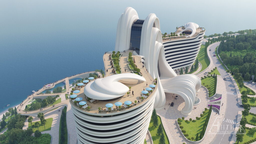 Фото 35 — Строительство нового гостиничного комплекса на побережье